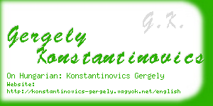 gergely konstantinovics business card